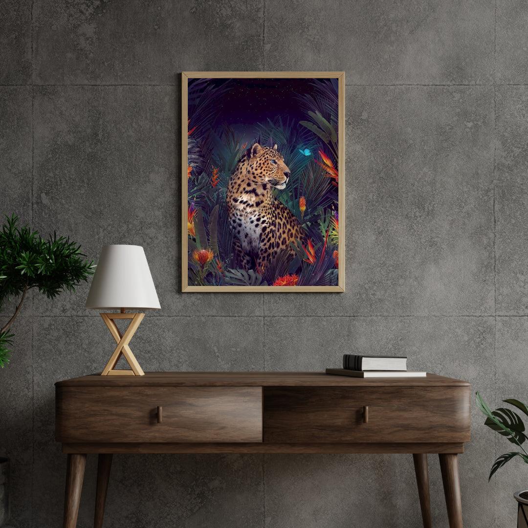 Diamantmaling Gepard med Sommerfugl - SEOS Shop ®