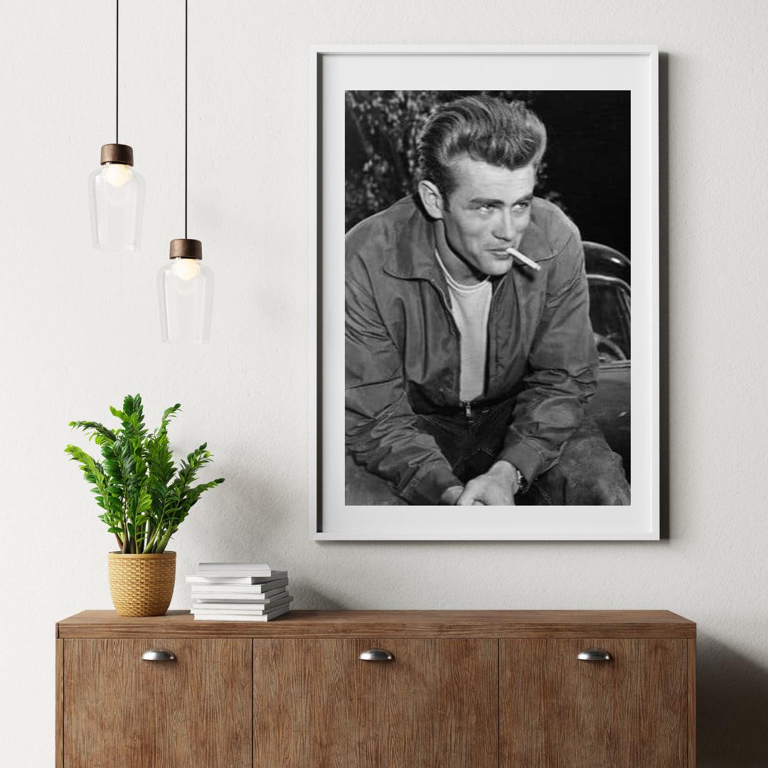 Diamantmaleri James Dean sort-hvid - SEOS Shop ®