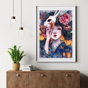 Diamantmaleri Japansk Pige - SEOS Shop ®