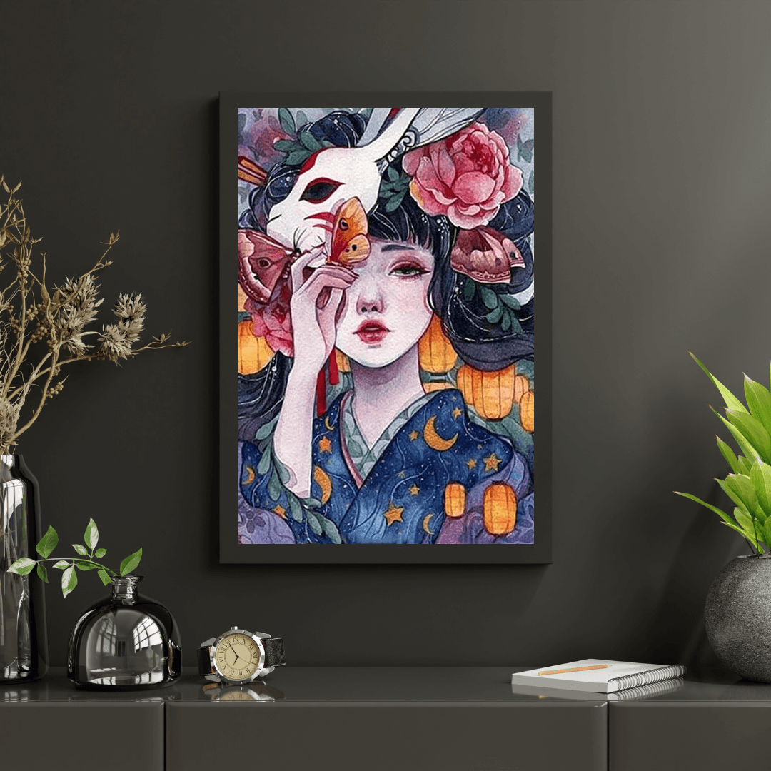 Diamantmaleri Japansk Pige - SEOS Shop ®