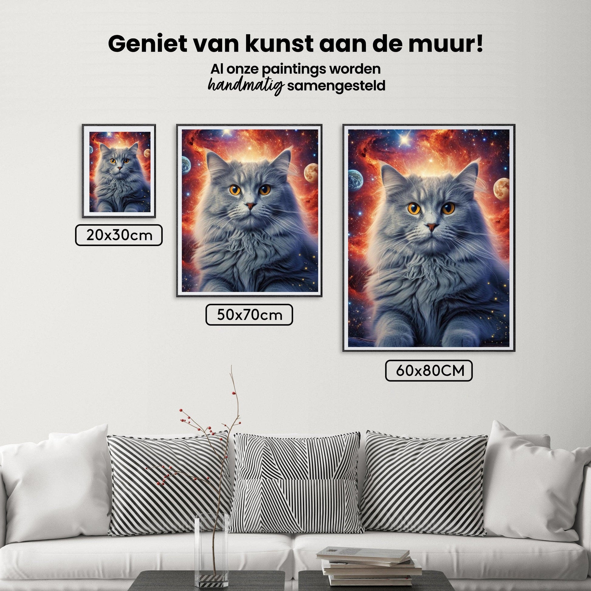 Diamantmaling Kat i rummet - SEOS Shop ®
