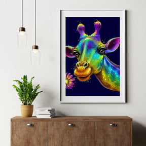 Diamantmaleri Farverig Giraf - SEOS Shop ®