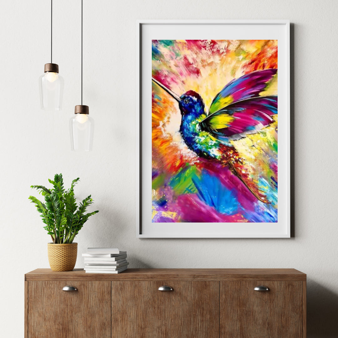 Diamantmaleri Farverig Kolibri - SEOS Shop ®