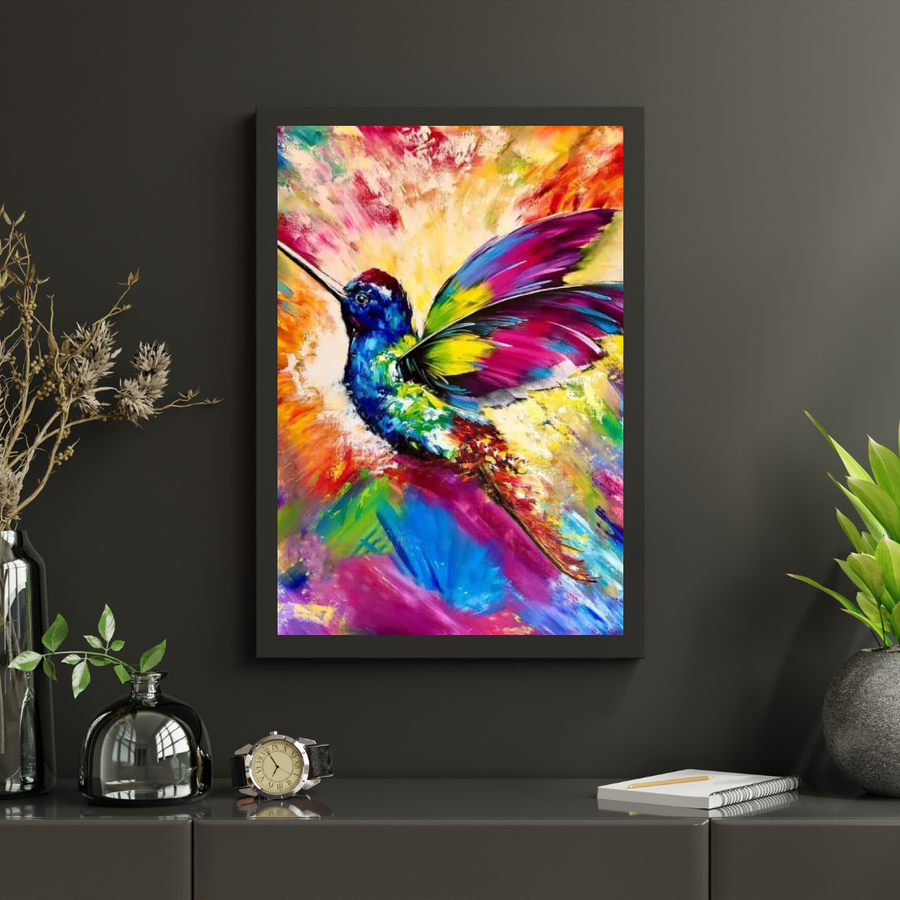 Diamantmaleri Farverig Kolibri - SEOS Shop ®