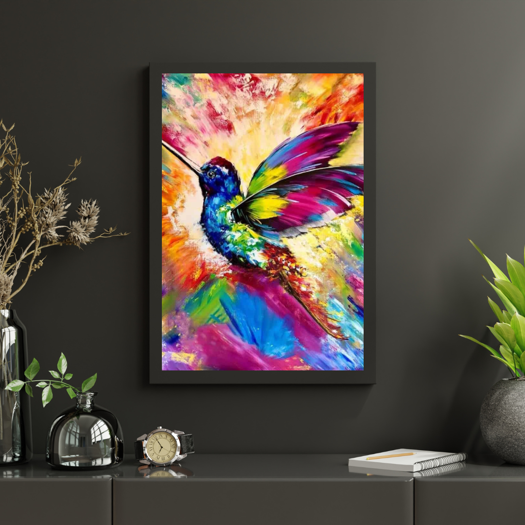 Diamantmaleri Farverig Kolibri - SEOS Shop ®