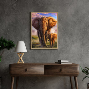 Diamantmaleri Farverig Safari Elefant - SEOS Shop ®