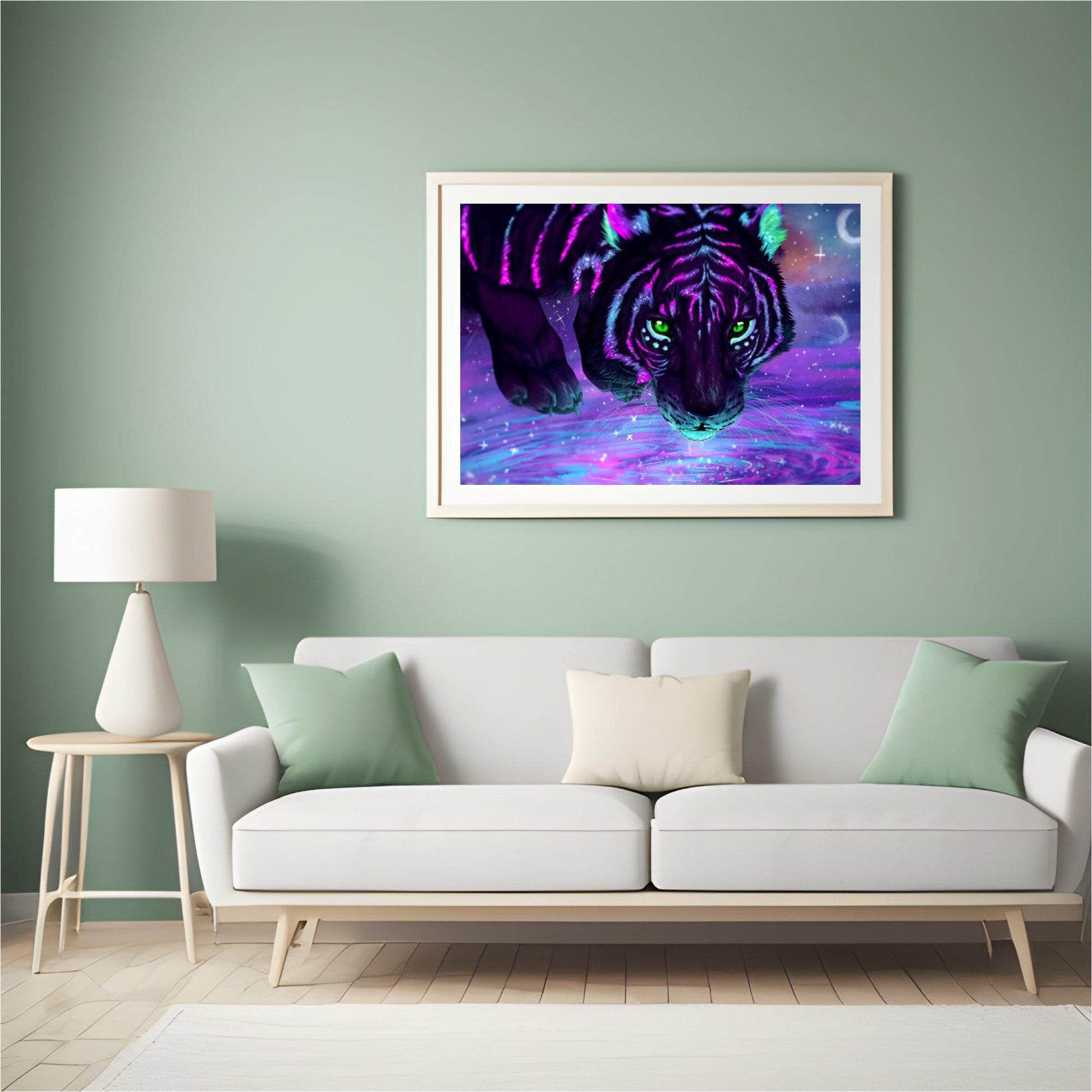 Diamantmaleri Farverig Tiger - SEOS Shop ®