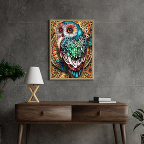 Diamantmaleri Farverig Ugle - SEOS Shop ®