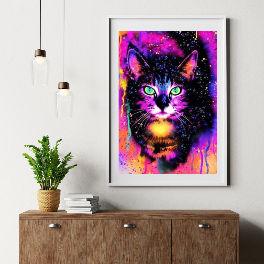 Diamantmaleri Farverig Kat - SEOS Shop ®