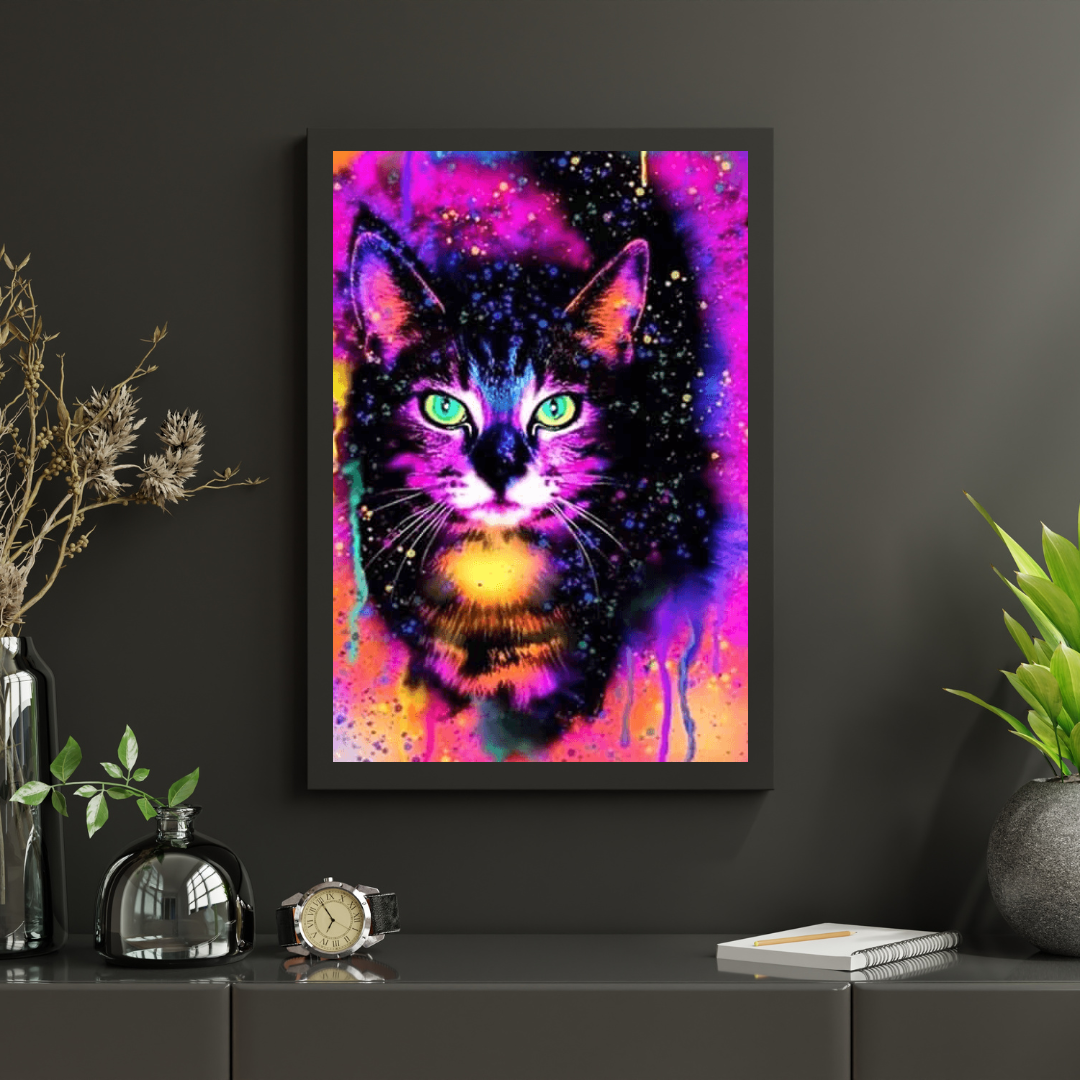 Diamantmaleri Farverig Kat - SEOS Shop ®