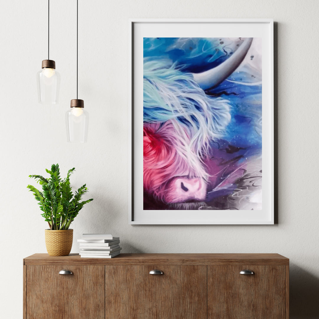 Diamantmaleri Farverig Skotsk Højlander - SEOS Shop ®