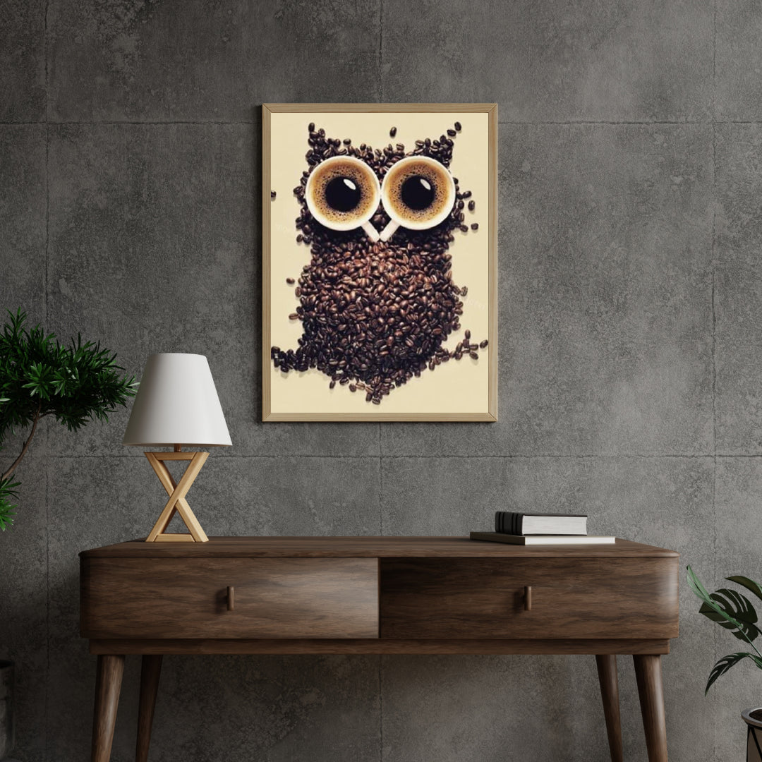 Diamantmaleri Kaffebønne Ugle - SEOS Shop ®
