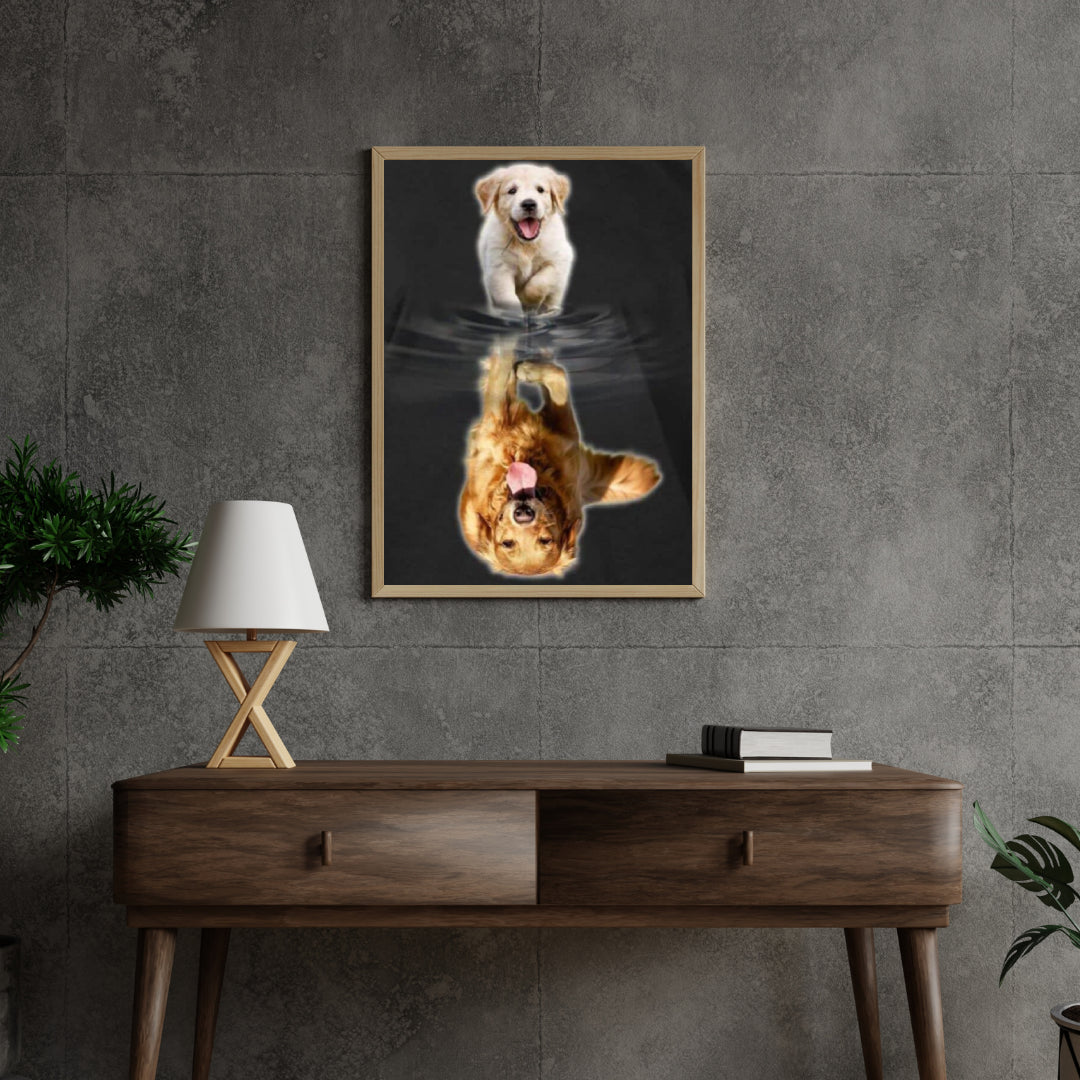 Diamantmaling Labrador hvalp til voksen - SEOS Shop®