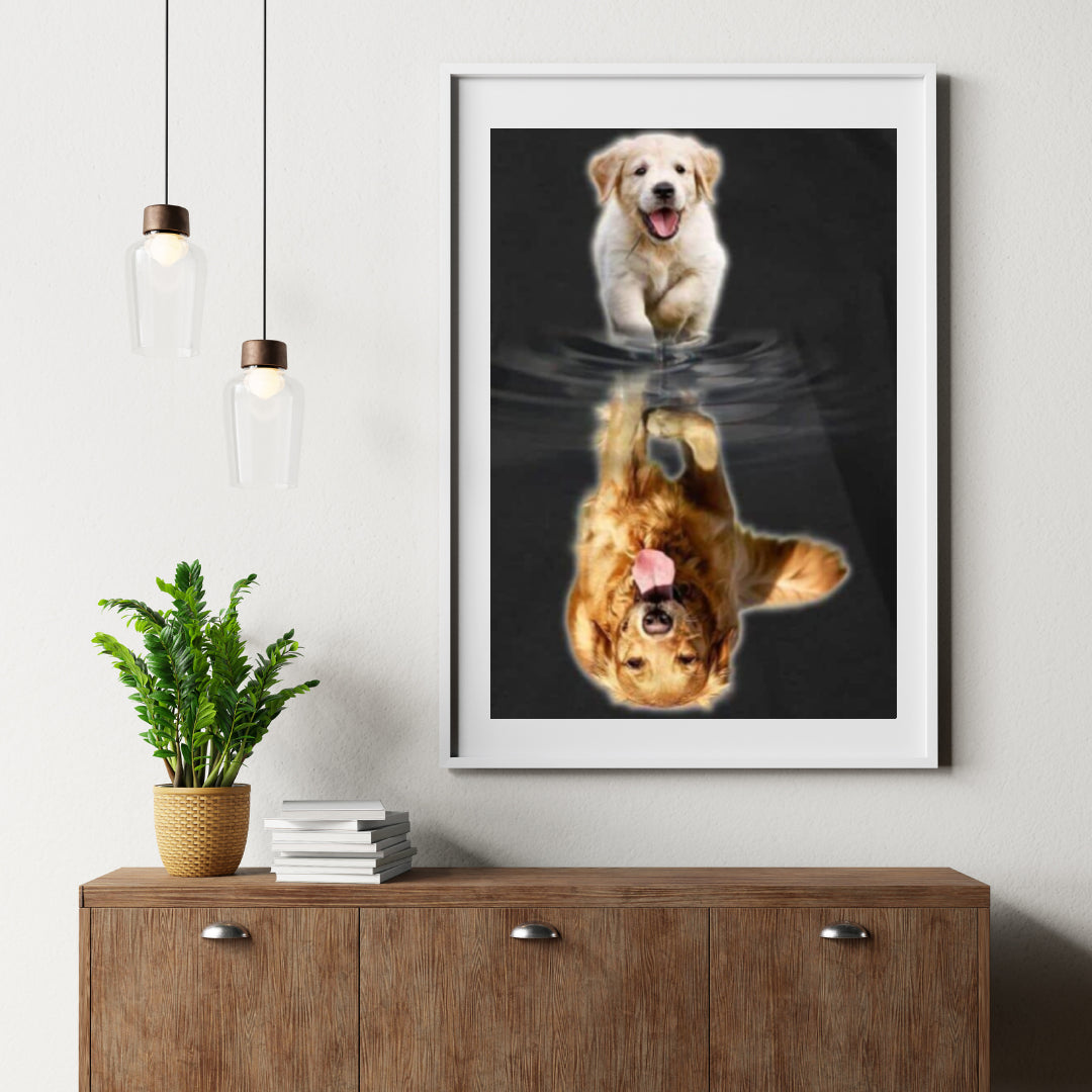 Diamantmaling Labrador hvalp til voksen - SEOS Shop®