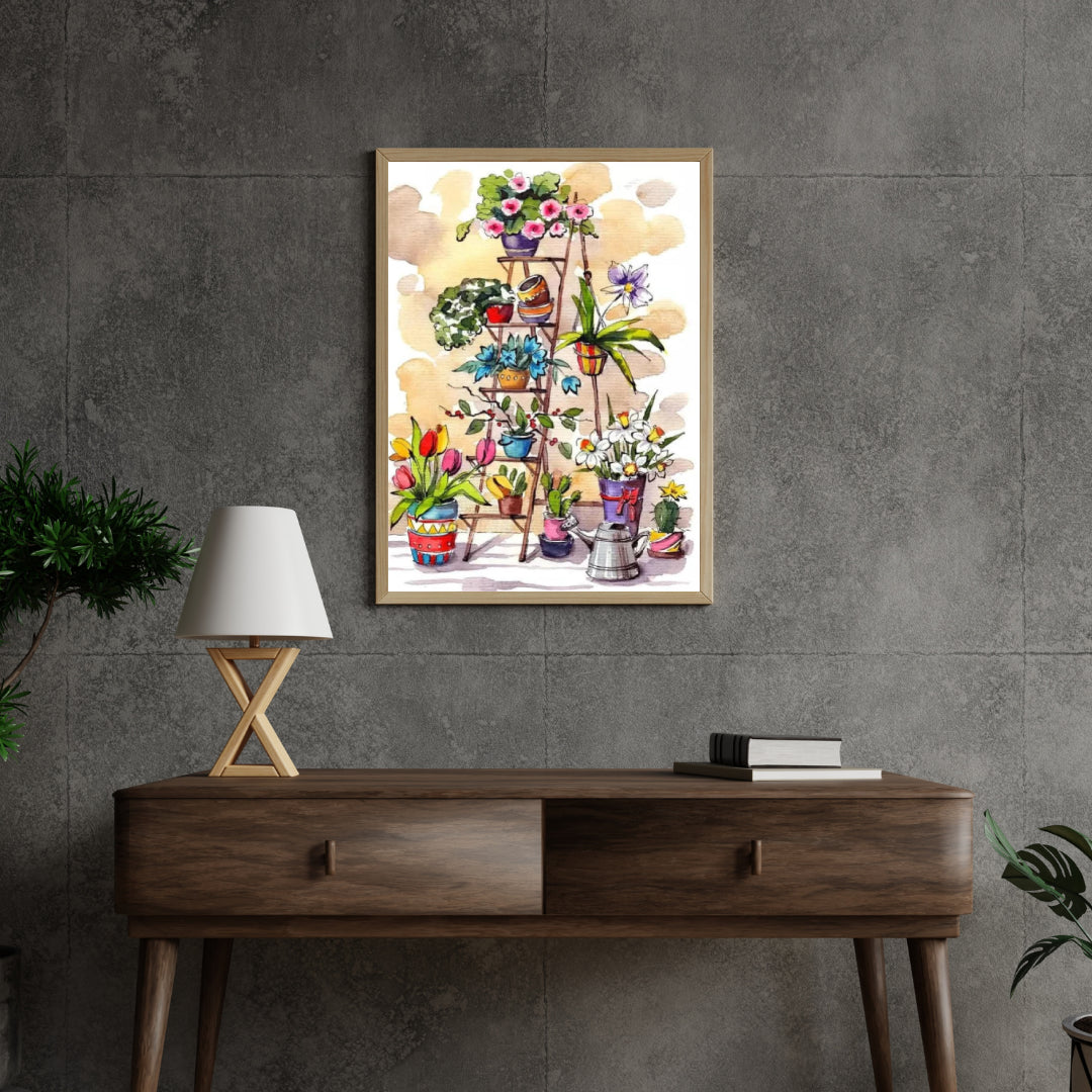 Diamantmalingsstige med blomster - SEOS Shop ®