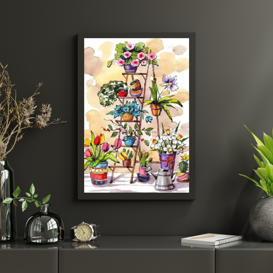Diamantmalingsstige med blomster - SEOS Shop ®