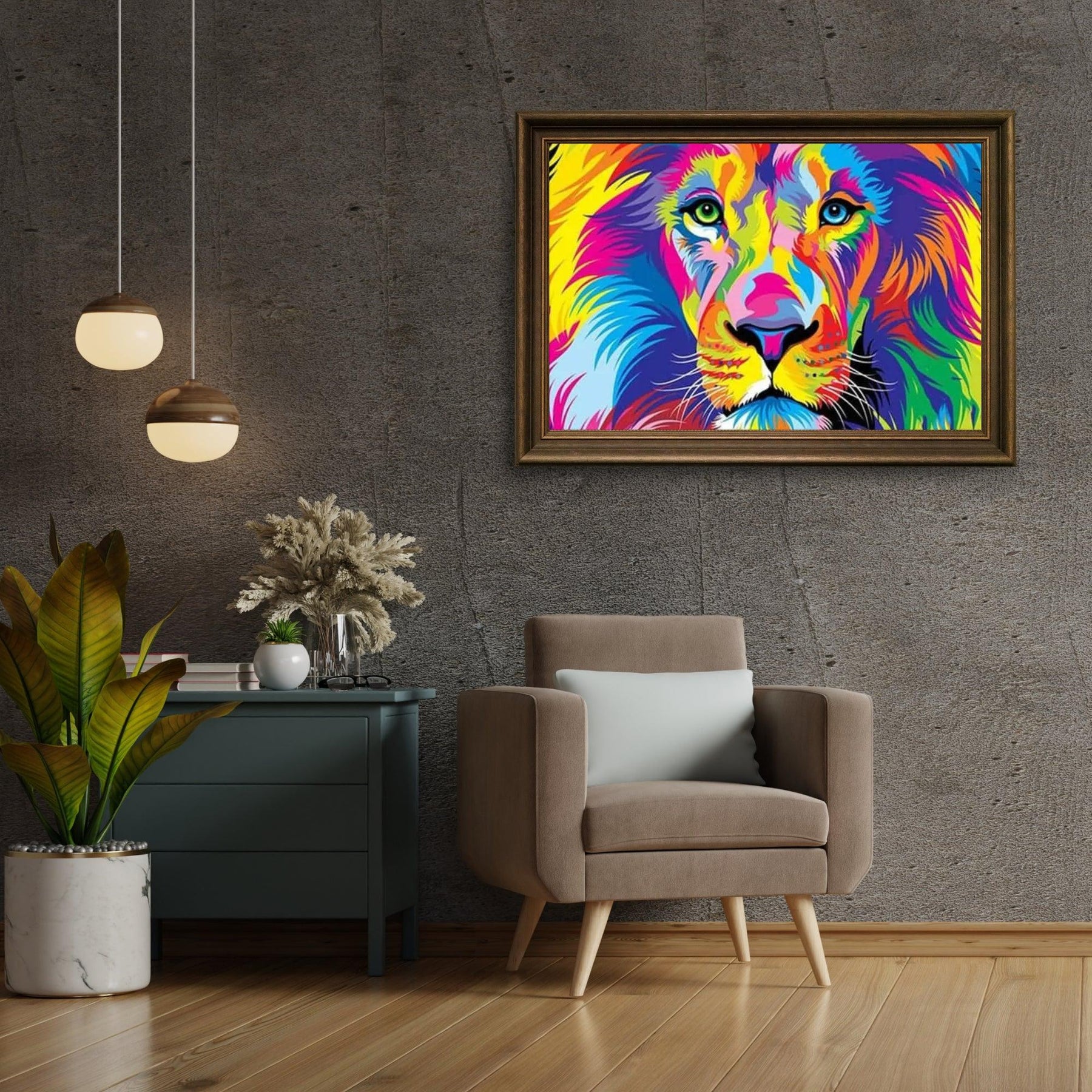 Diamantmaling Løve - SEOS Shop ®