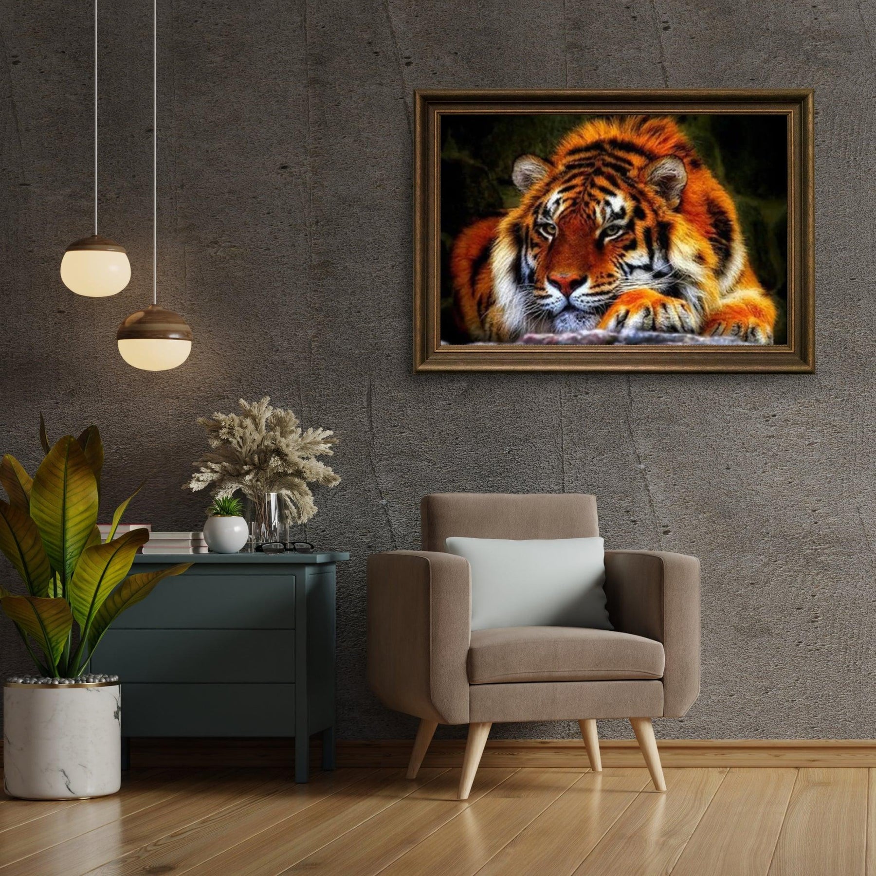 Diamantmaling Liggende Tiger - SEOS Shop ®
