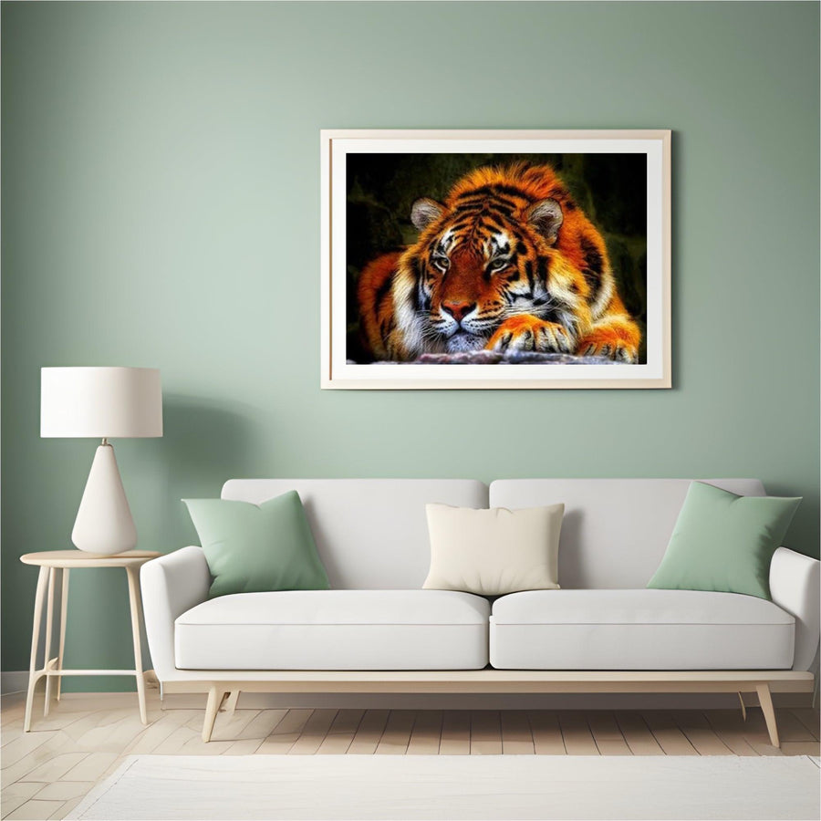 Diamantmaling Liggende Tiger - SEOS Shop ®