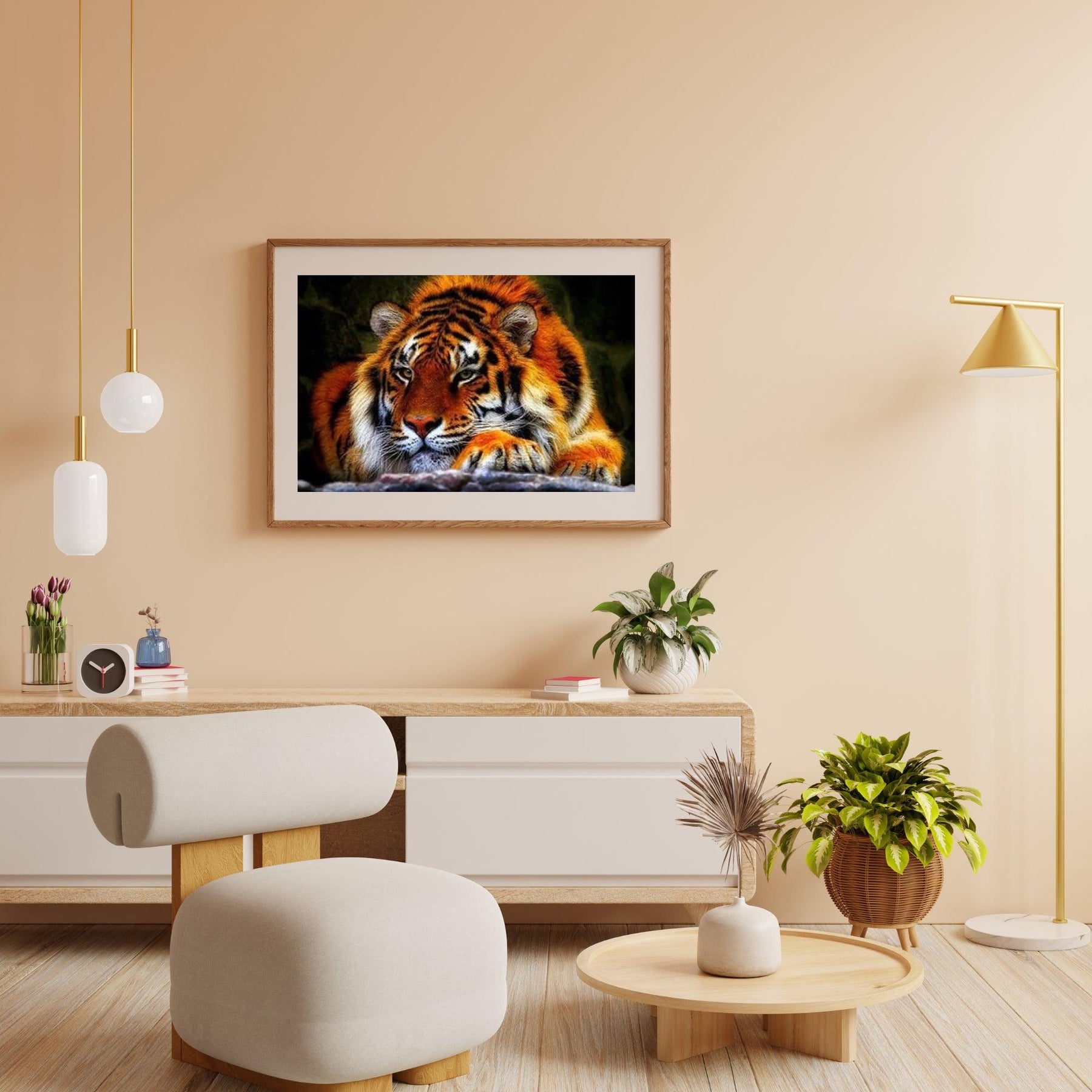 Diamantmaling Liggende Tiger - SEOS Shop ®