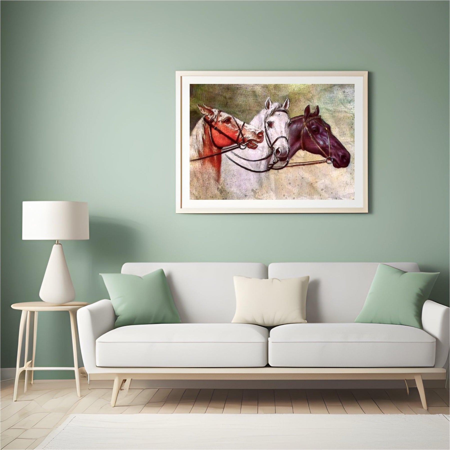 Diamantmaleri Majestætiske Tre Heste