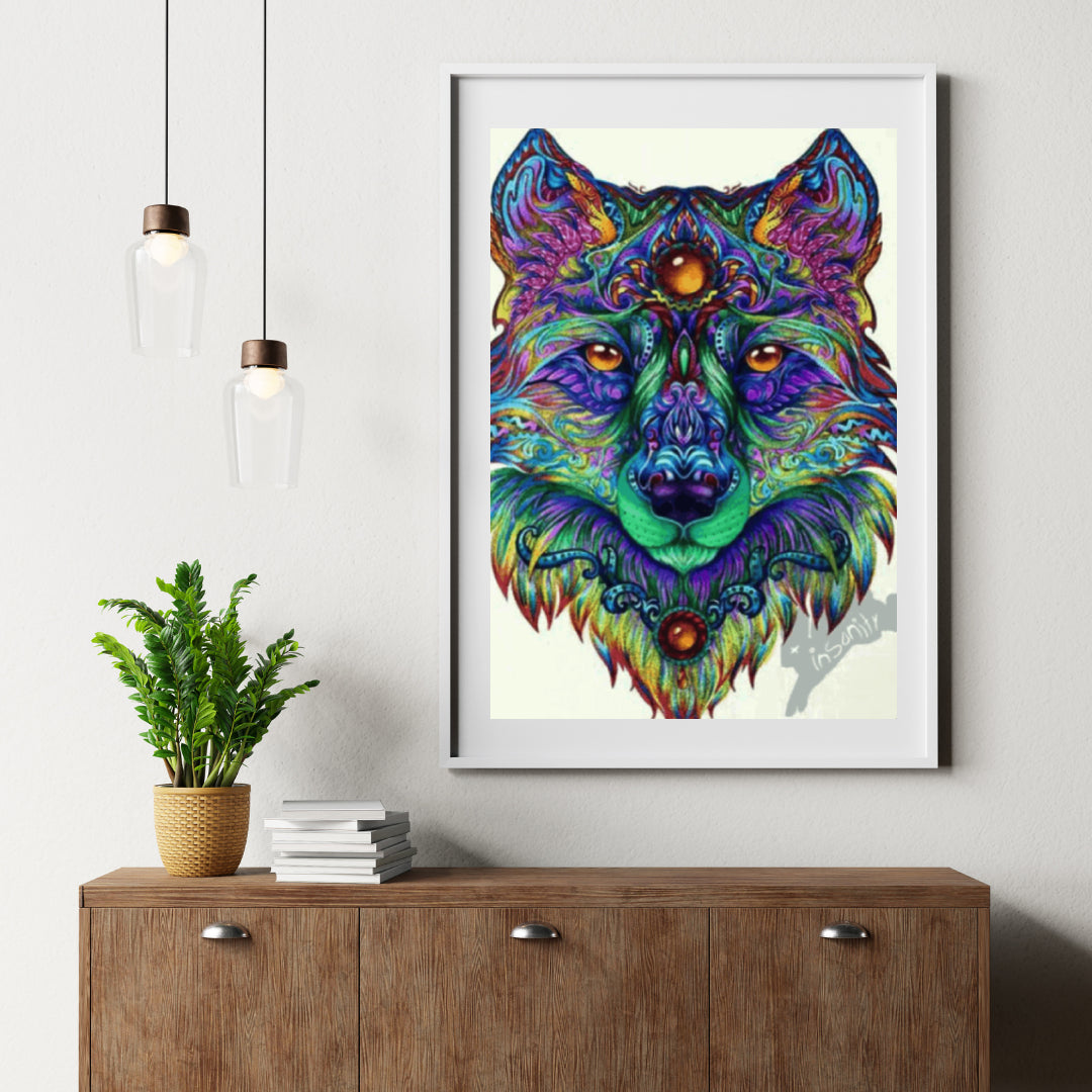 Diamantmaleri Mandala Ulv – SEOS Shop ®