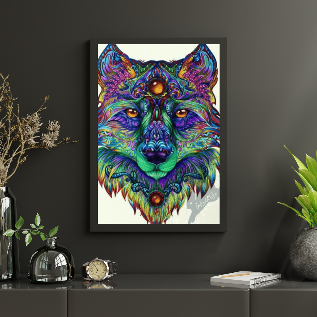 Diamantmaleri Mandala Ulv – SEOS Shop ®