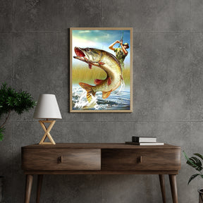 Diamantmaling Mænd der fanger fisk - SEOS Shop ®