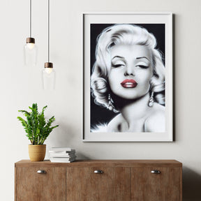 Diamantmaleri Marilyn Monroe i sort-hvid - SEOS Shop ®