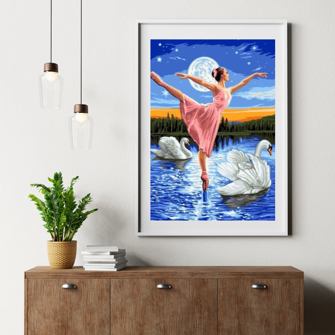Diamantmaling Pige danser på vandet - SEOS Shop ®