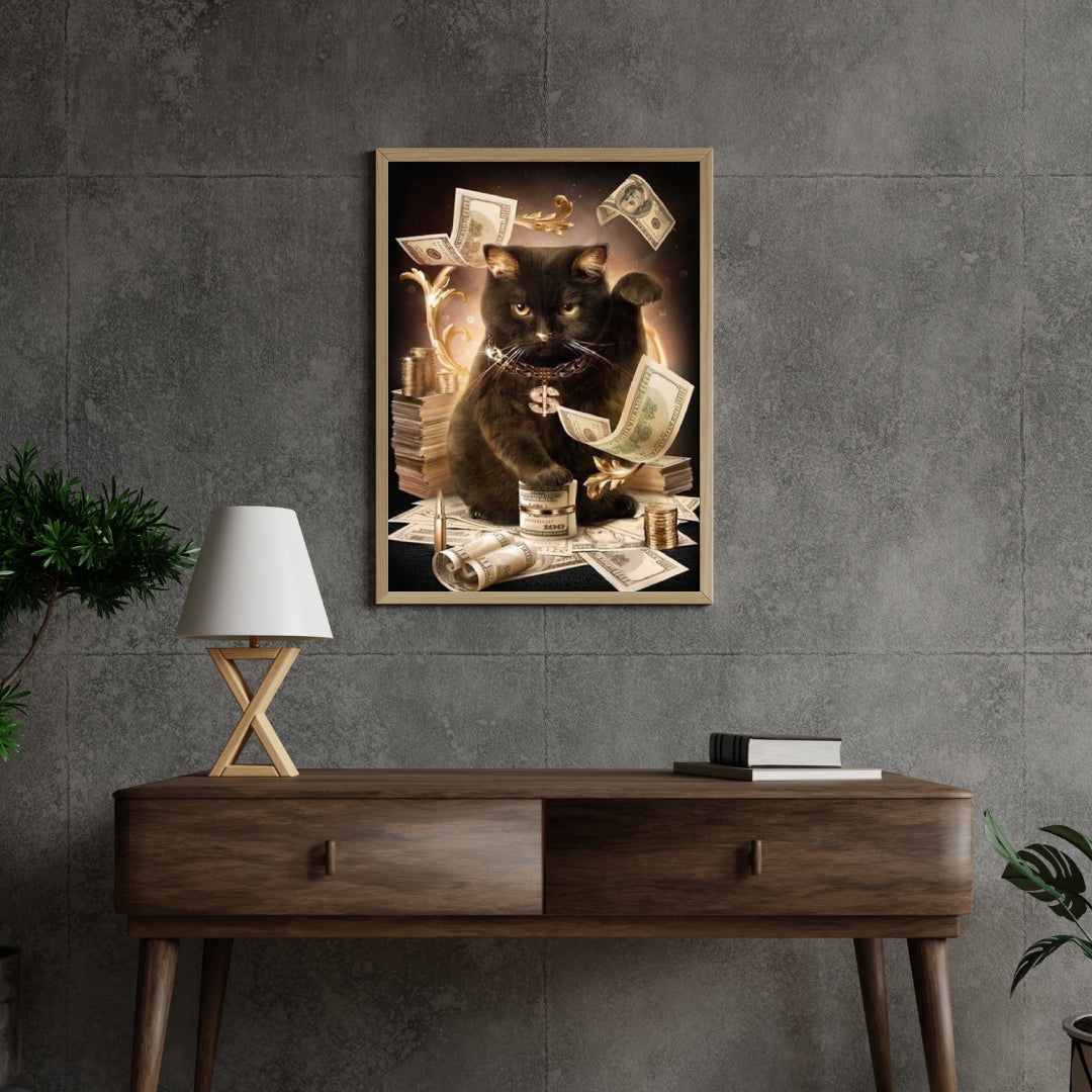 Diamantmaleri Moderne Sort Kat - SEOS Shop ®