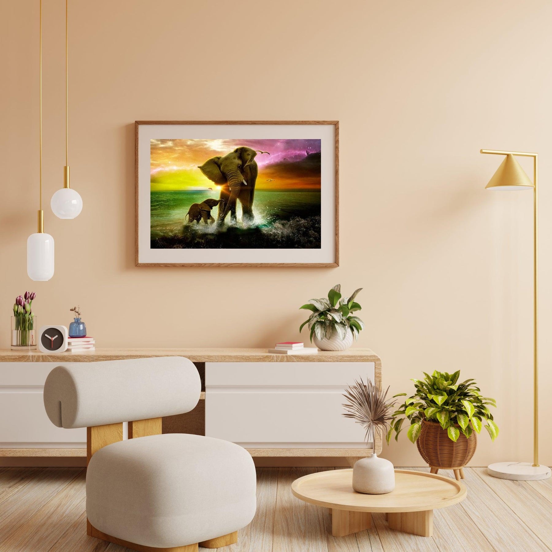 Diamantmaling Elefant med Kalv - SEOS Shop®