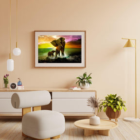 Diamantmaling Elefant med Kalv - SEOS Shop®
