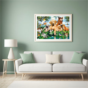 Diamantmaleri Hest Hund Kat Papegøje Fugle - SEOS Shop ®