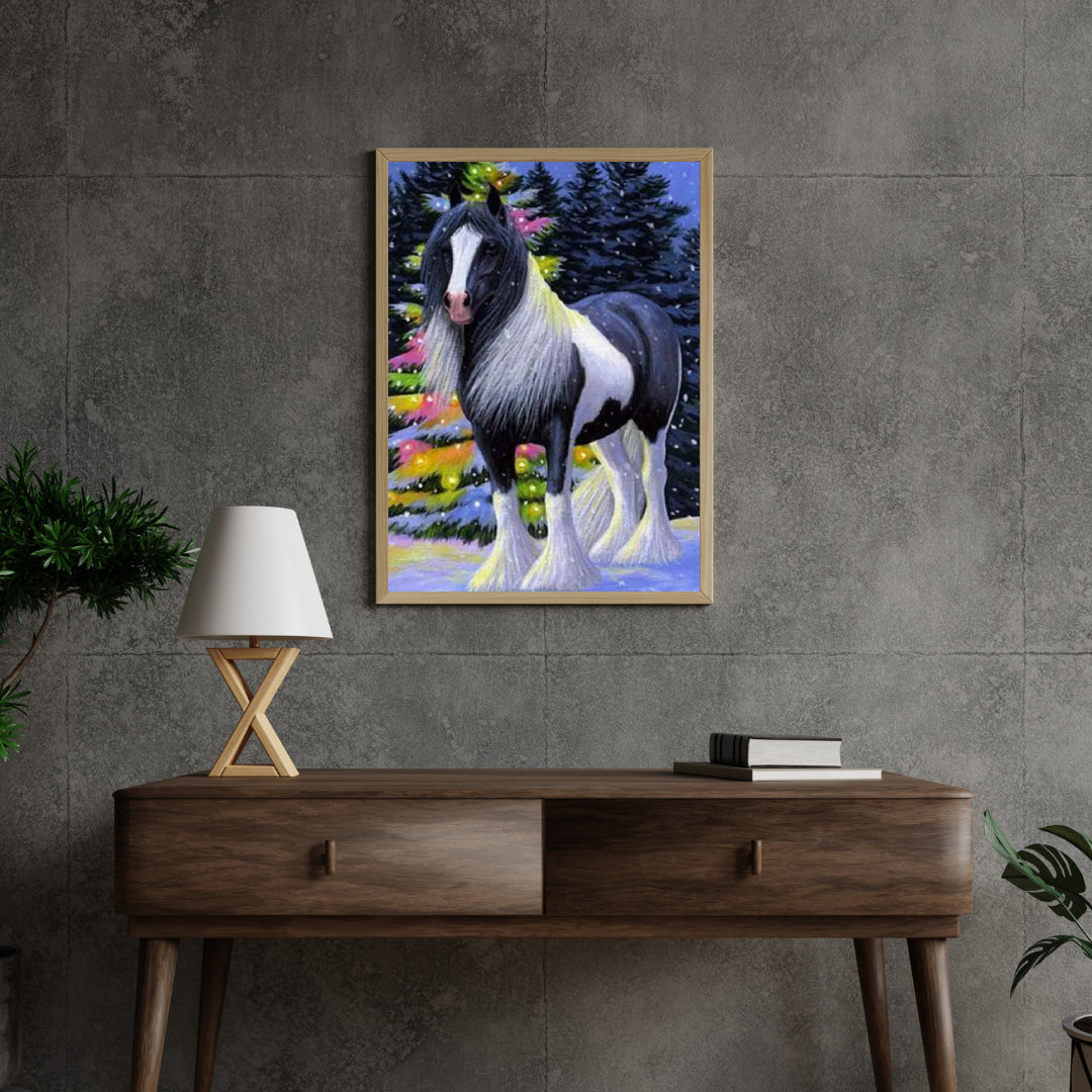 Diamantmaling Hest i sneen - SEOS Shop ® 