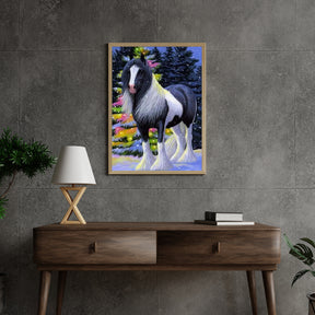 Diamantmaling Hest i sneen - SEOS Shop ® 