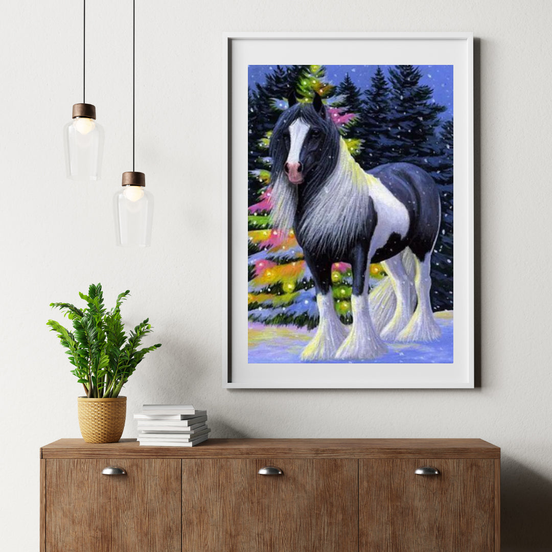 Diamantmaling Hest i sneen - SEOS Shop ® 