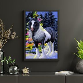 Diamantmaling Hest i sneen - SEOS Shop ® 