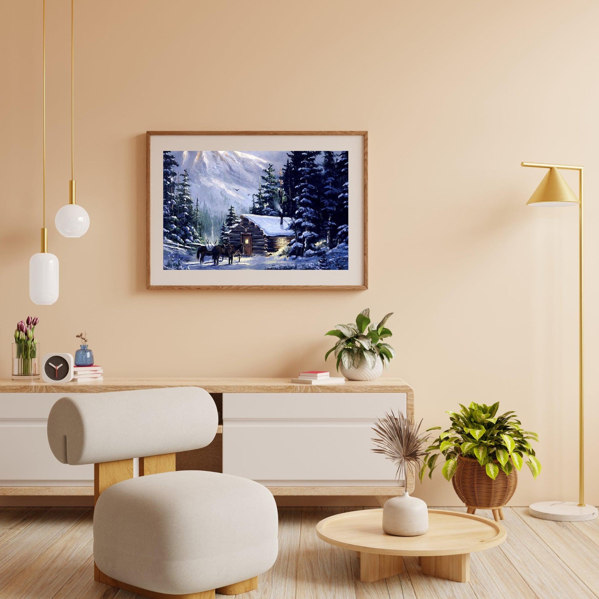 Diamantmaling Heste i en hytte - SEOS Shop ® 