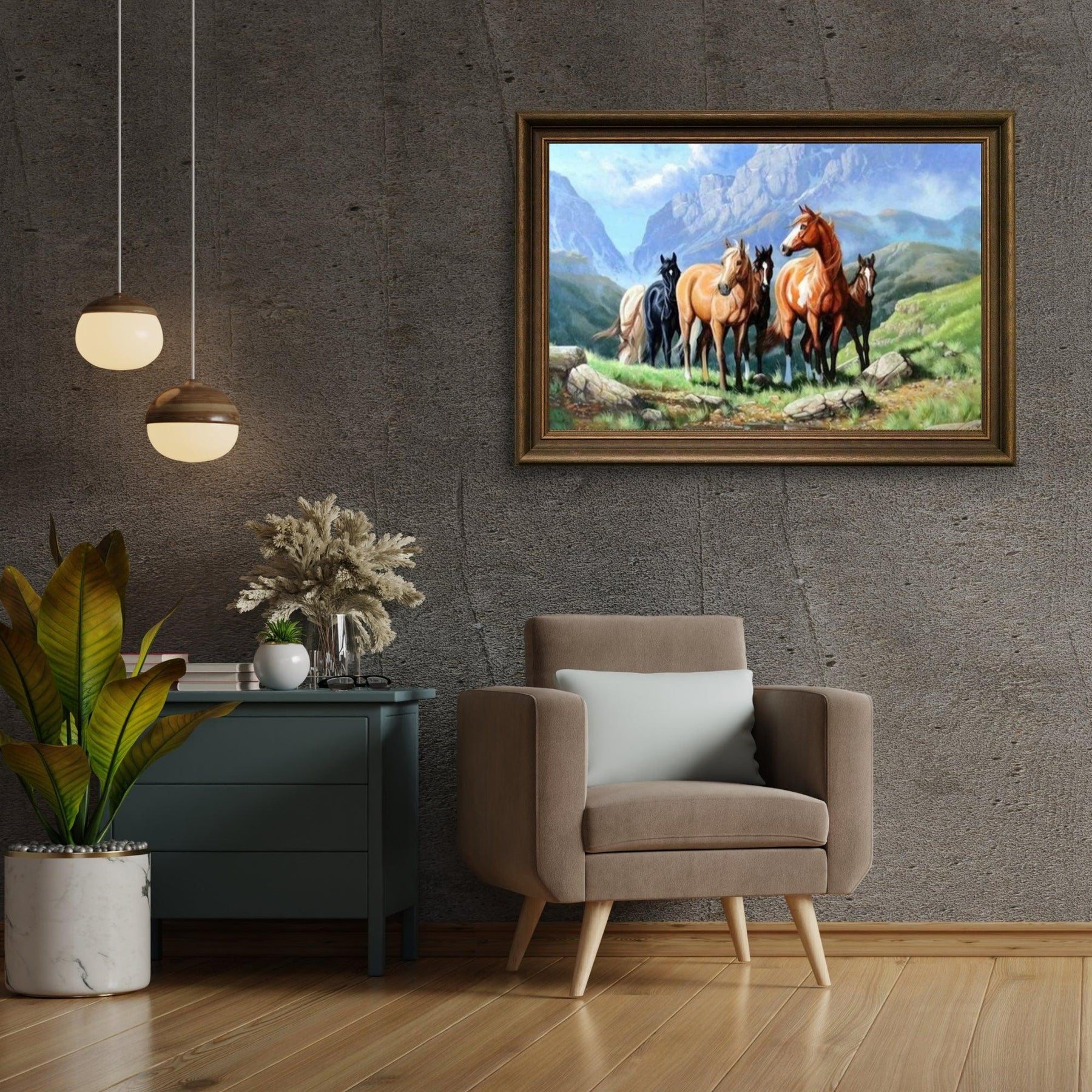 Diamantmaling Heste på en mark - SEOS Shop ®