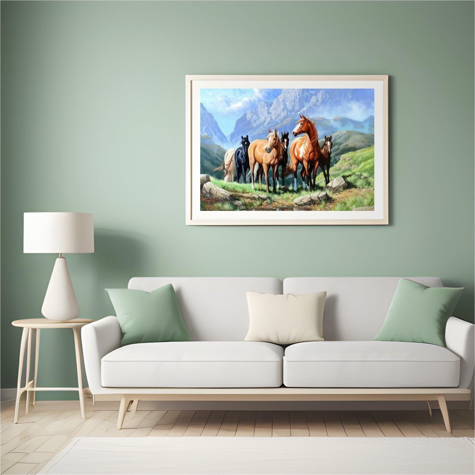 Diamantmaling Heste på en mark - SEOS Shop ®