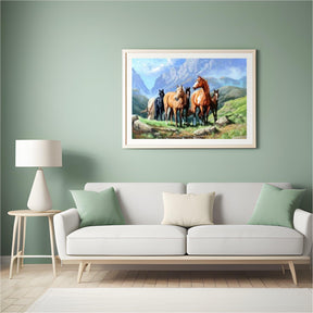 Diamantmaling Heste på en mark - SEOS Shop ®