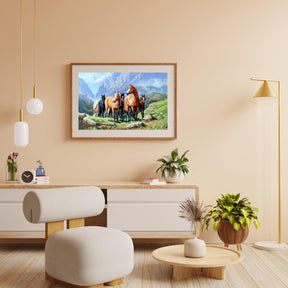 Diamantmaling Heste på en mark - SEOS Shop ®