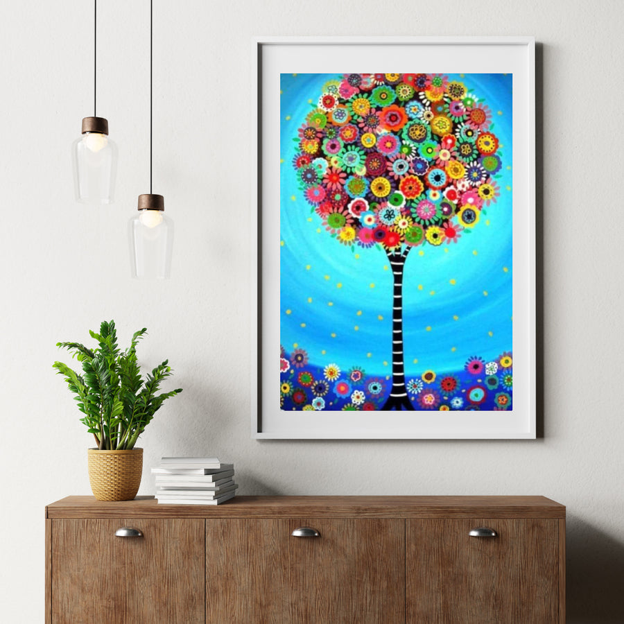 Diamantmalingssæt Blomstertræ - SEOS Shop ®