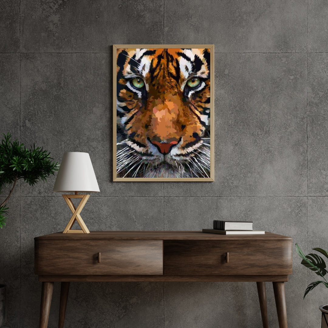 Diamantmalingssæt med smukt tigerhoved - SEOS Shop ®