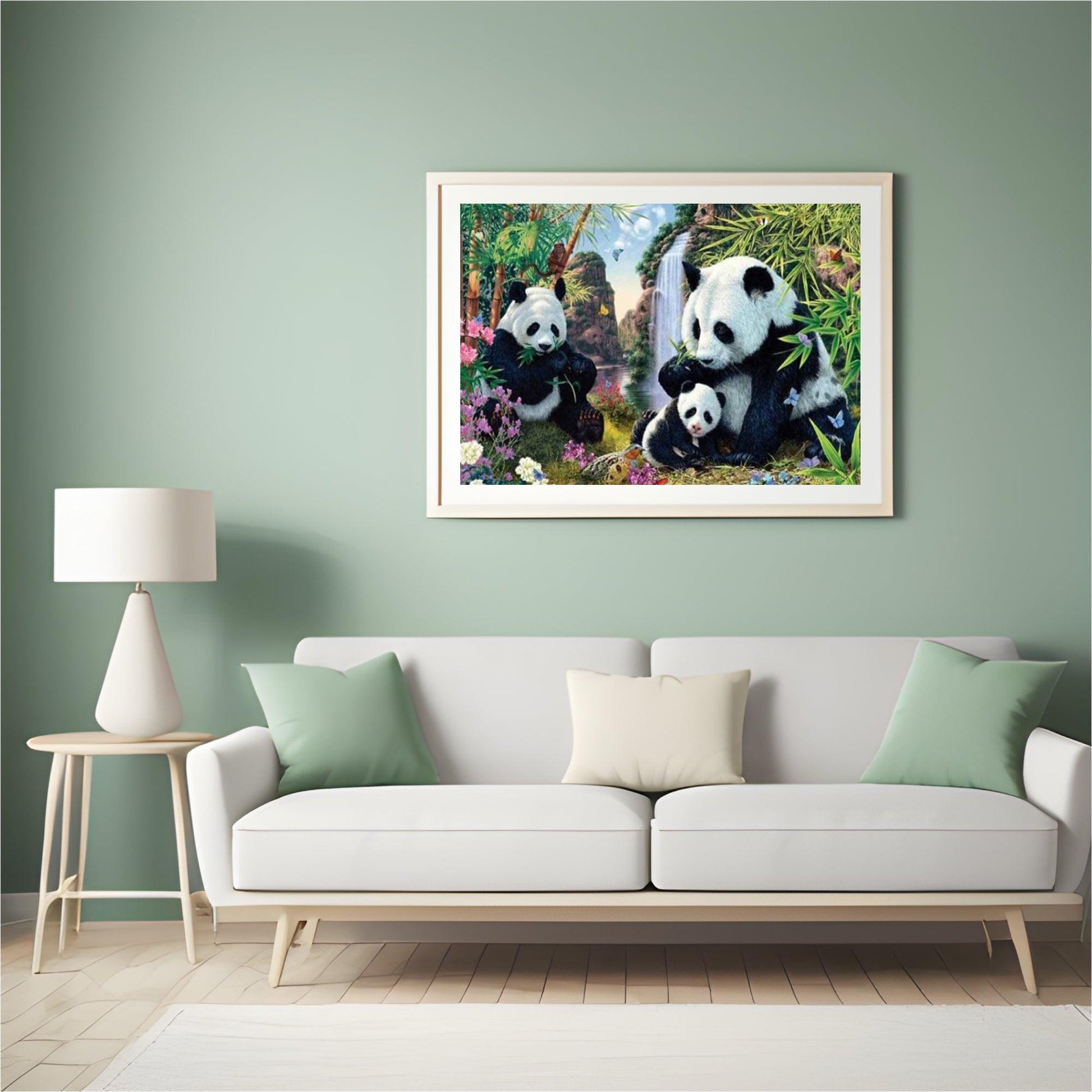 Diamantmaling Pandaer Spiser Bambus - SEOS Shop ®