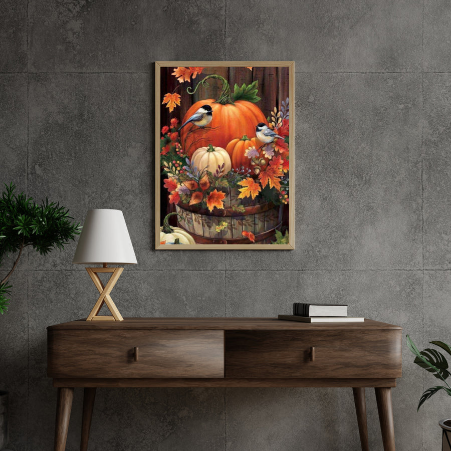 Diamantmaling Græskar og Fugle - SEOS Shop ®