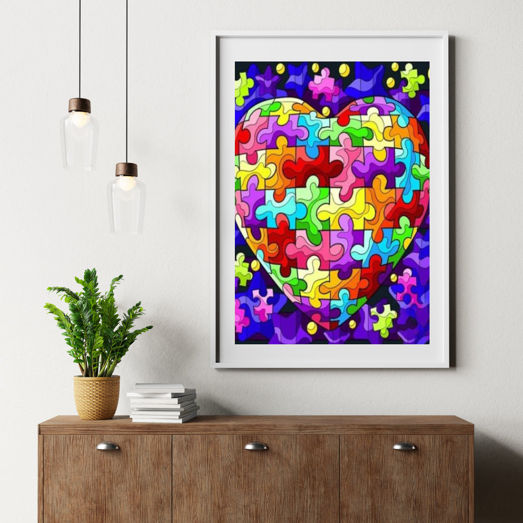 Diamantmaling Puslespil Hjerte - SEOS Shop ®