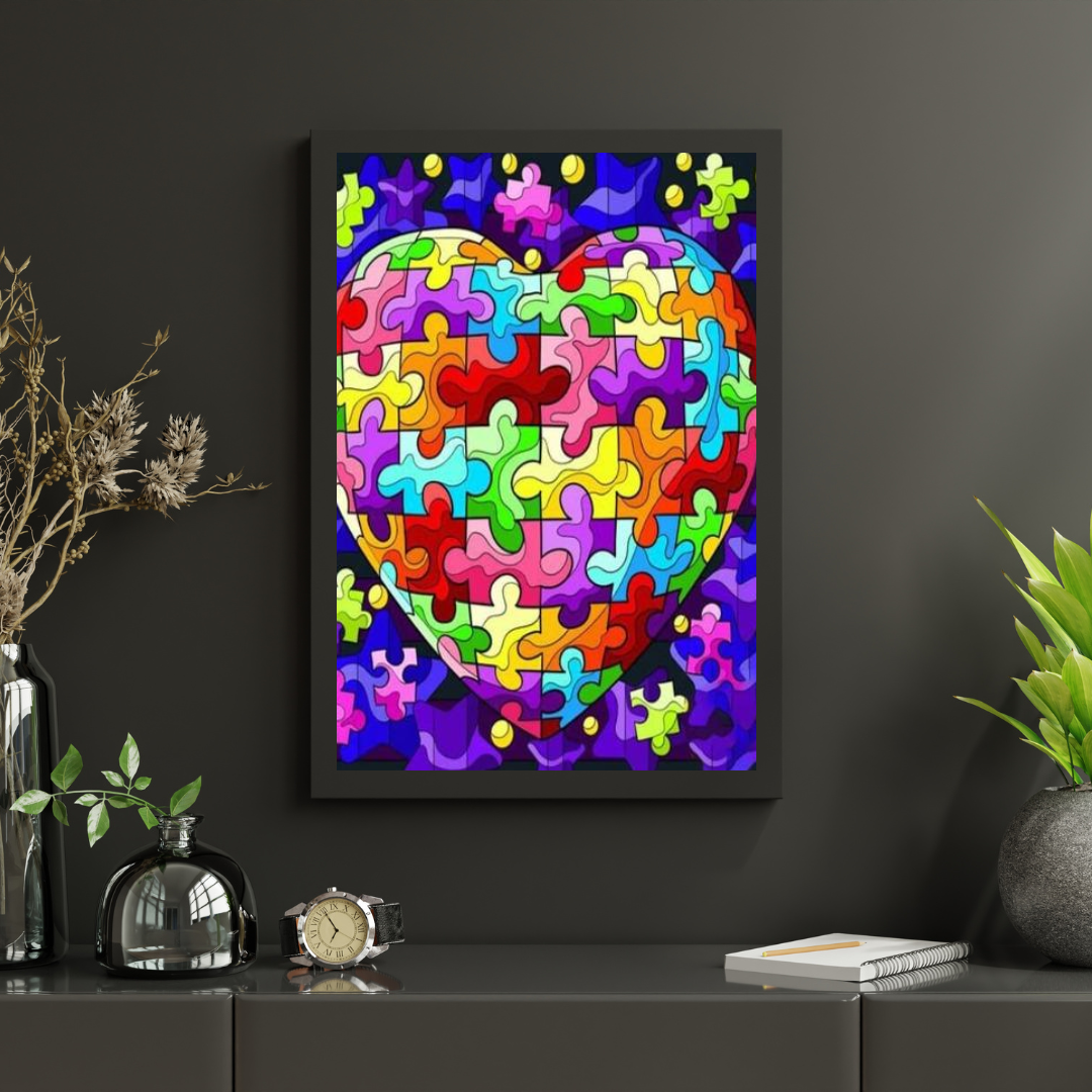 Diamantmaling Puslespil Hjerte - SEOS Shop ®