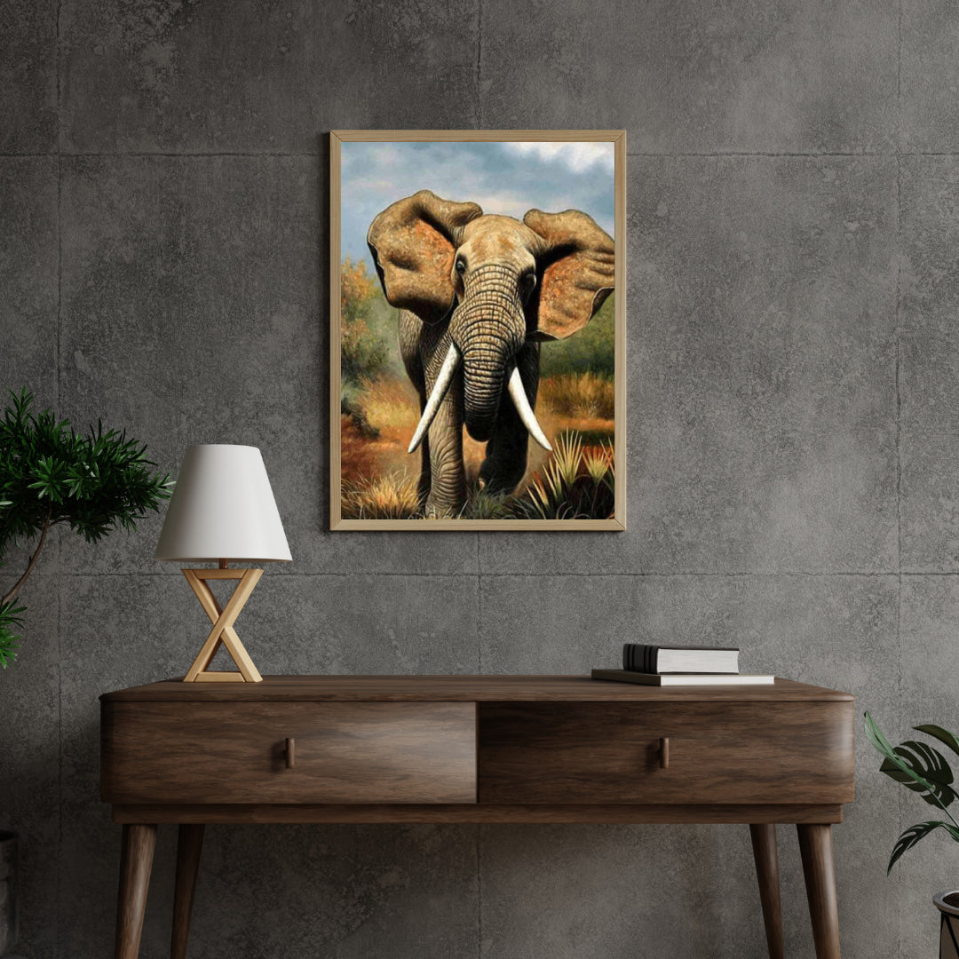 Diamantmaleri Løbende Elefant - SEOS Shop ®